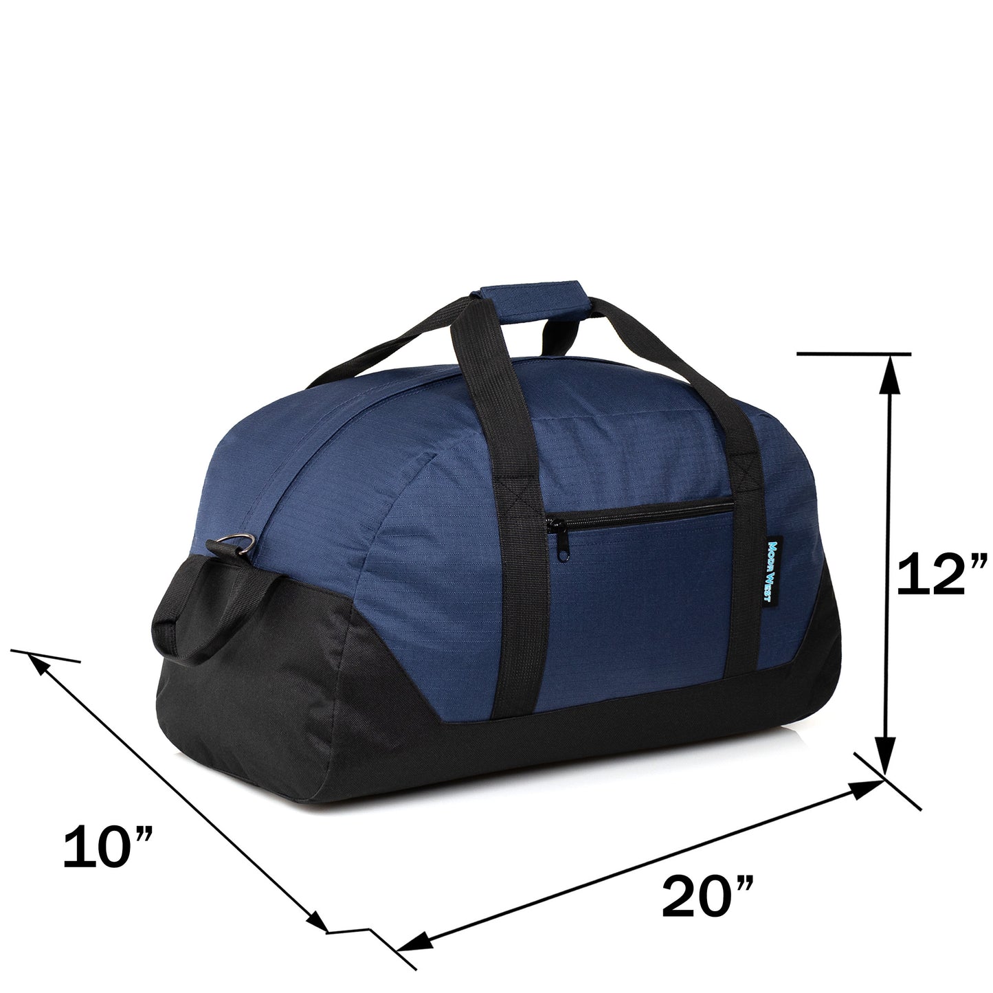 20" Dome Shaped Wholesale Duffel Bag in Bulk in 5 Assorted Colors - Bulk Case of 24 ($9.00 / UNIT - ITEM: DWDB-001-24)