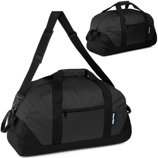 30" Dome Shaped Wholesale Duffel Bag in Black - Bulk Case of 12 ($13.50 / UNIT - ITEM: DWDB-006-12)