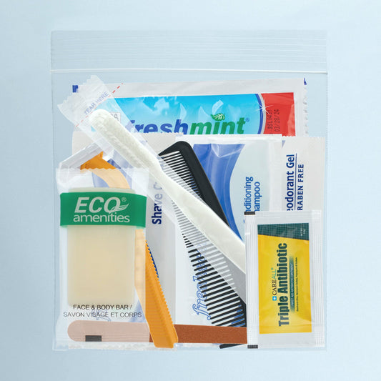 10 Piece Wholesale Hygiene Kits in Bulk - Case of 96 ($1.75 / KIT - ITEM: DWHK-107-96)