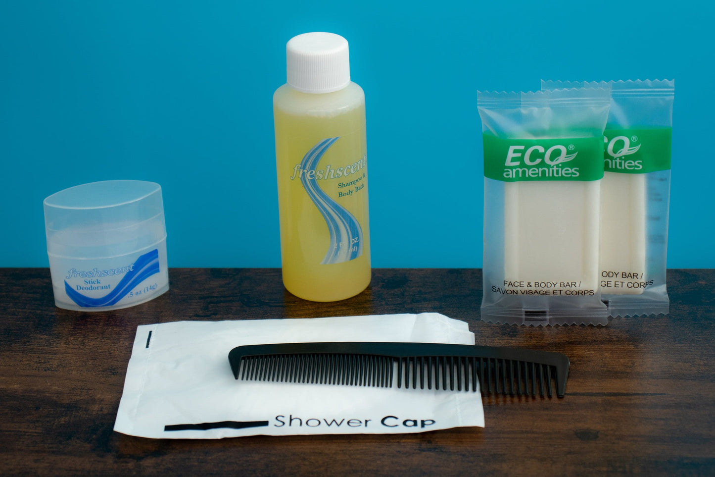 14 Piece Wholesale Hygiene Kits in Bulk - Case of 48 ($3.55 / KIT - ITEM: DWHK-108-48)