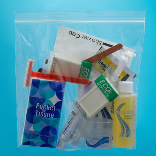 14 Piece Wholesale Hygiene Kits in Bulk - Case of 48 ($3.55 / KIT - ITEM: DWHK-108-48)