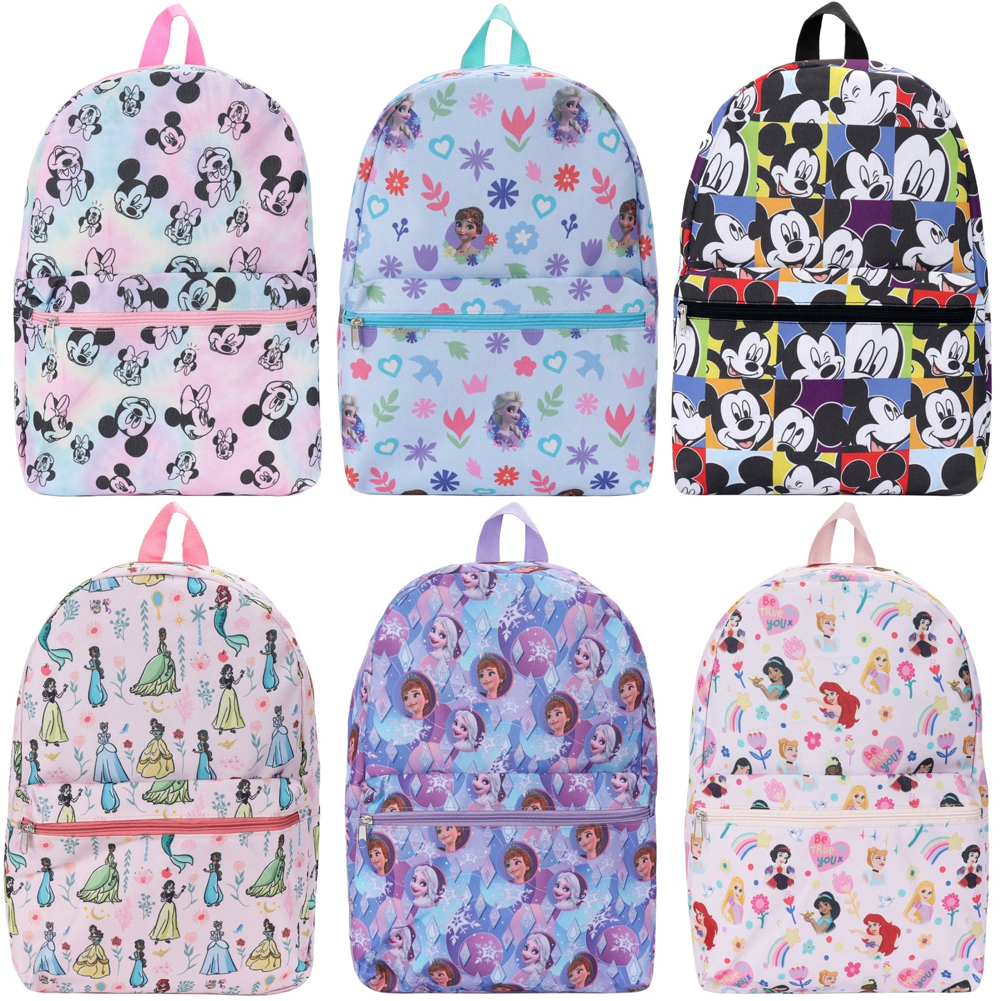 Girls Wholesale 17" Character Backpacks - Bulk Case of 24 ($7.00 / UNIT - ITEM: DWBP-325-24)