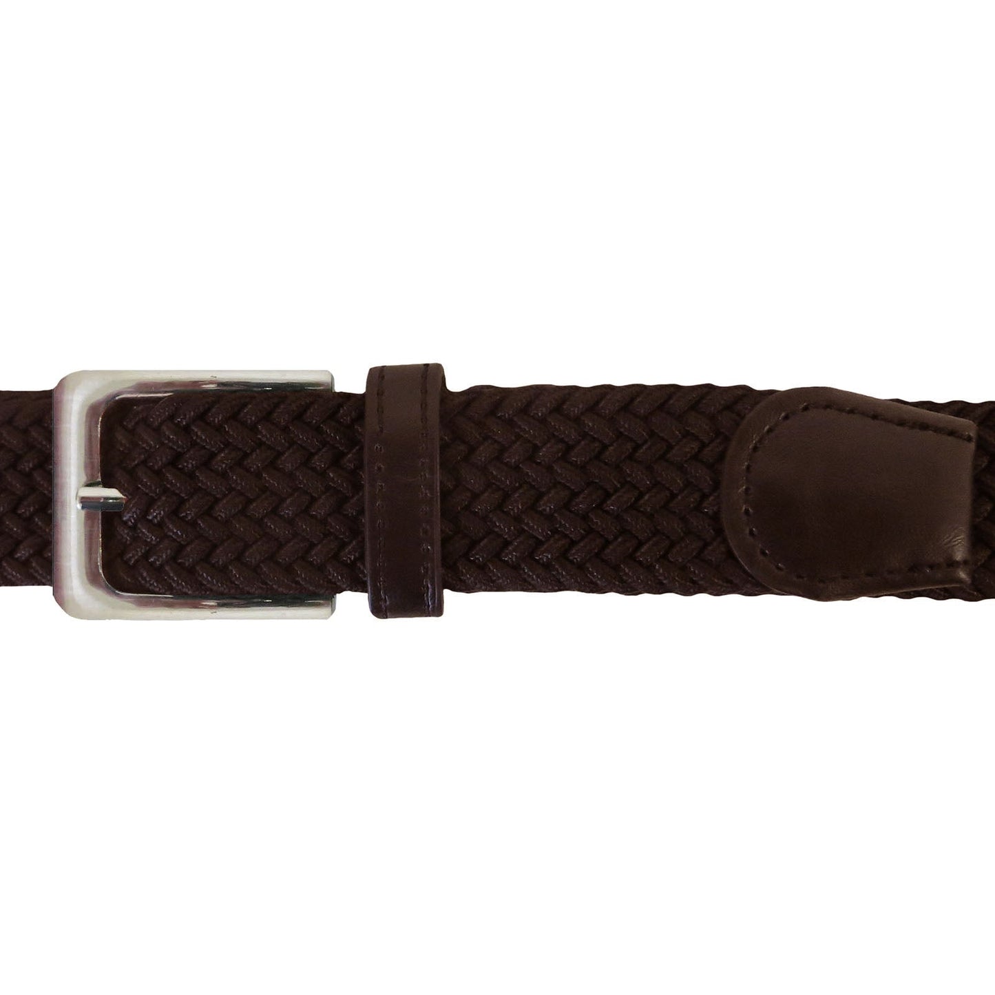 SIZE LARGE ONLY: STRETCH-BELT-BROWN (12 PIECE PACK - $3.50 / PIECE) ELASTIC STRETCH BELT IN BROWN