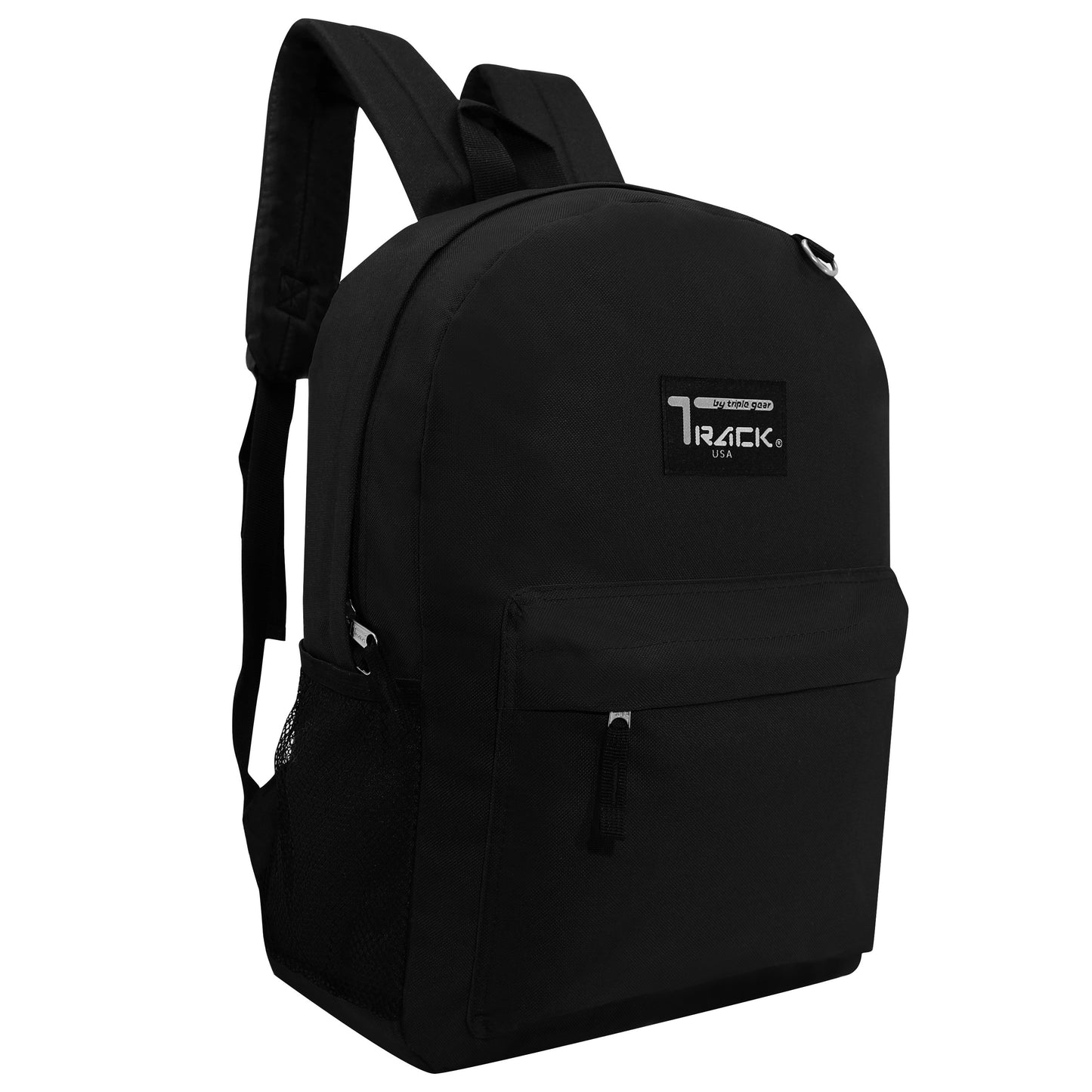 Classic Wholesale 17" Backpacks for Back to School in Black - Bulk Case of 24 ($7.65 / UNIT - ITEM: DWBP-139-24)