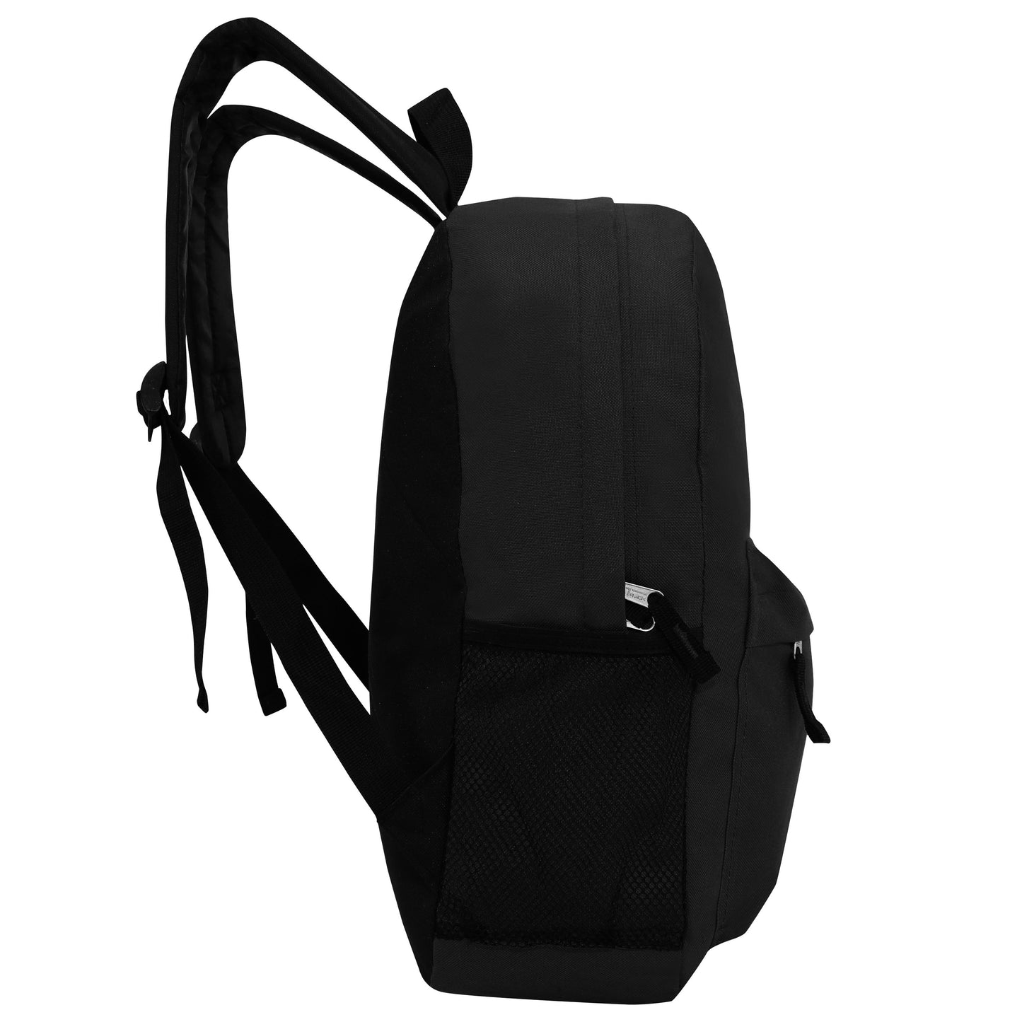 Classic Wholesale 17" Backpacks for Back to School in Black - Bulk Case of 24 ($7.65 / UNIT - ITEM: DWBP-139-24)