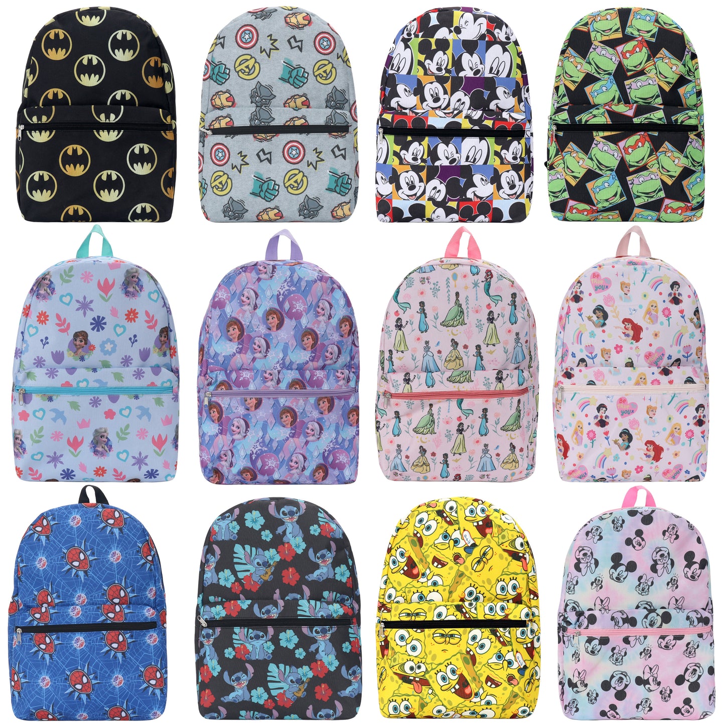 Licensed wholesale character backpacks for boys and girls