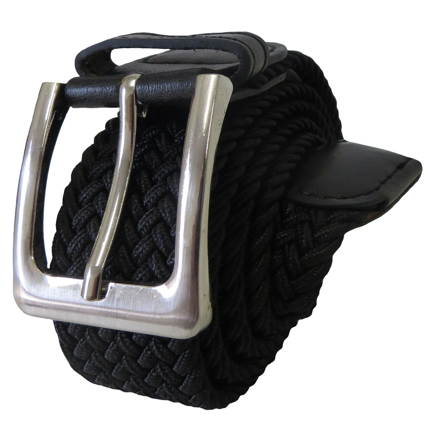 XL SIZE ONLY - STRETCH-BELT-BLACK (9 PIECE PACK - $3.50 / PIECE) ELASTIC STRETCH BELT IN BLACK
