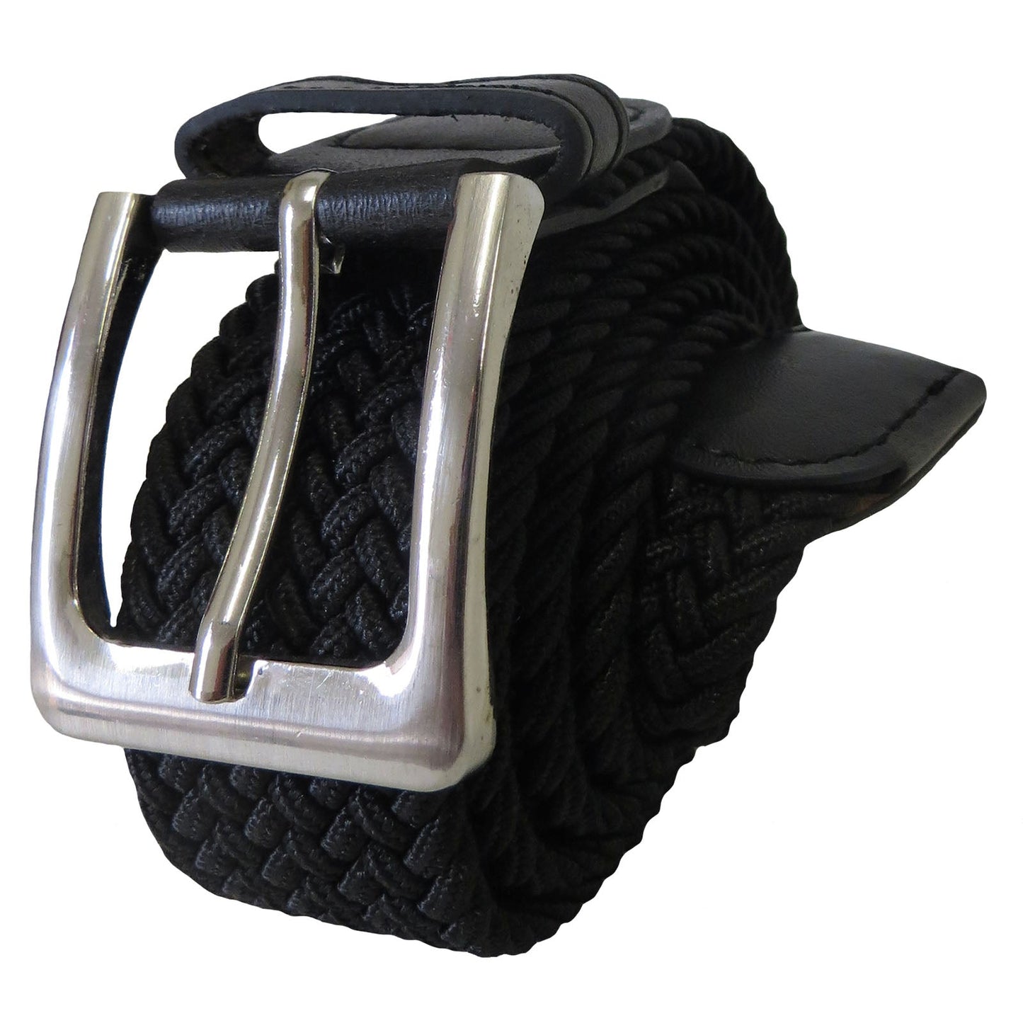2XL SIZE ONLY - STRETCH-BELT-BLACK (8 PIECE PACK - $3.50 / PIECE) ELASTIC STRETCH BELT IN BLACK