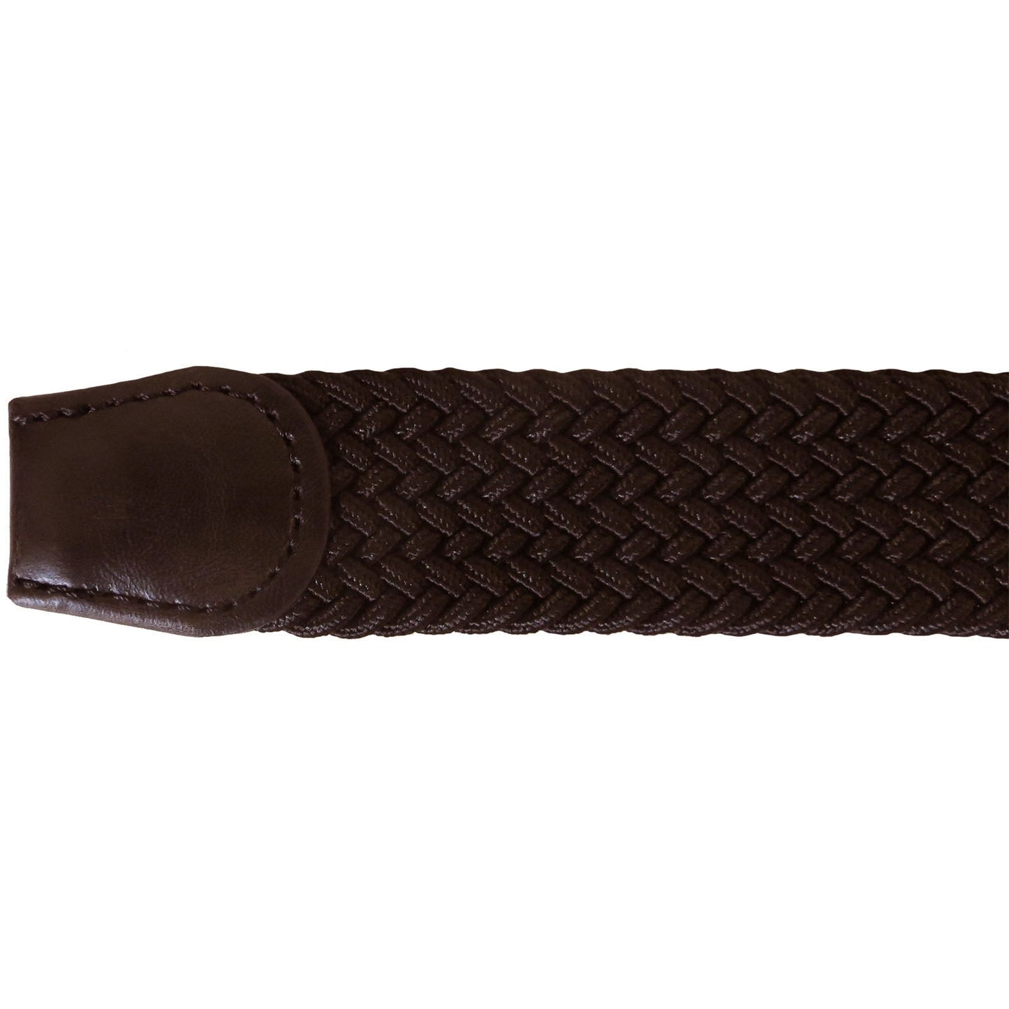 SIZE LARGE ONLY: STRETCH-BELT-BROWN (12 PIECE PACK - $3.50 / PIECE) ELASTIC STRETCH BELT IN BROWN
