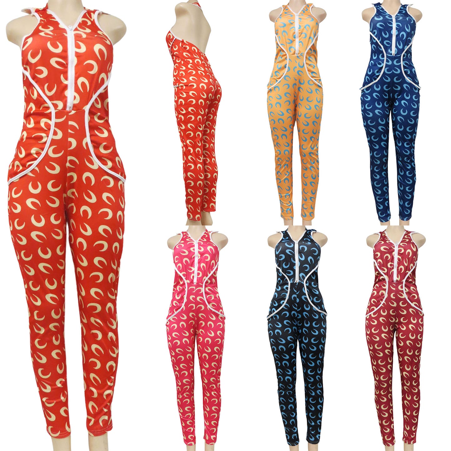 <b>SLEEVELESS ROMPER JUMPSUIT </b><br>ITEM NUMBER: APD102-CECE <br>12 PIECE PACK - $7.75 / PIECE