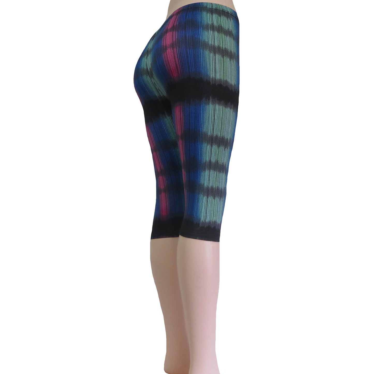 ITEM NUMBER: AP730-PRISM-CAPRI (12 PIECE PACK WAS $2.75 - CLEARANCE SALE JUST $1.50 / PIECE) BLUE PRISM CAPRI LEGGINGS
