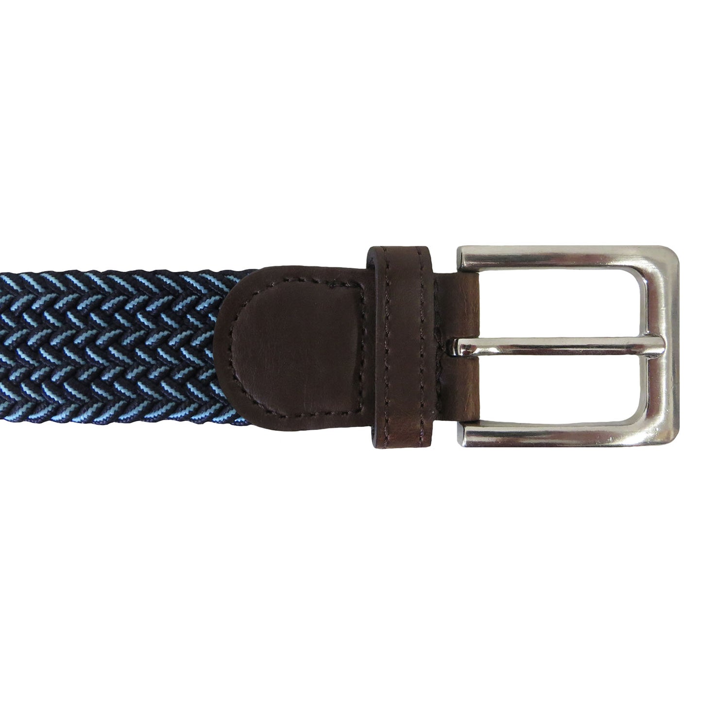 ITEM NUMBER: STRETCH-BELT-BLUE-MULTI (12 PIECE PACK - $3.50 / PIECE) ELASTIC STRETCH BELT IN BLUE MULTI