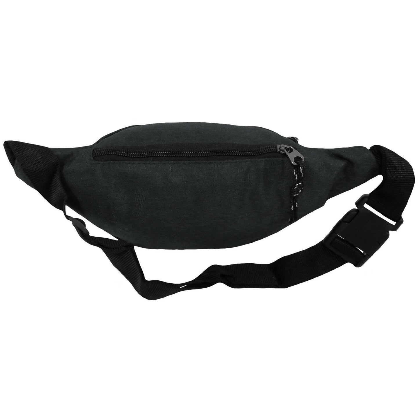 ITEM NUMBER: FB8157-TAYLOR-BLK (6 PIECE PACK - $4.25 / PIECE) 4 COMPARTMENT FANNY BAG