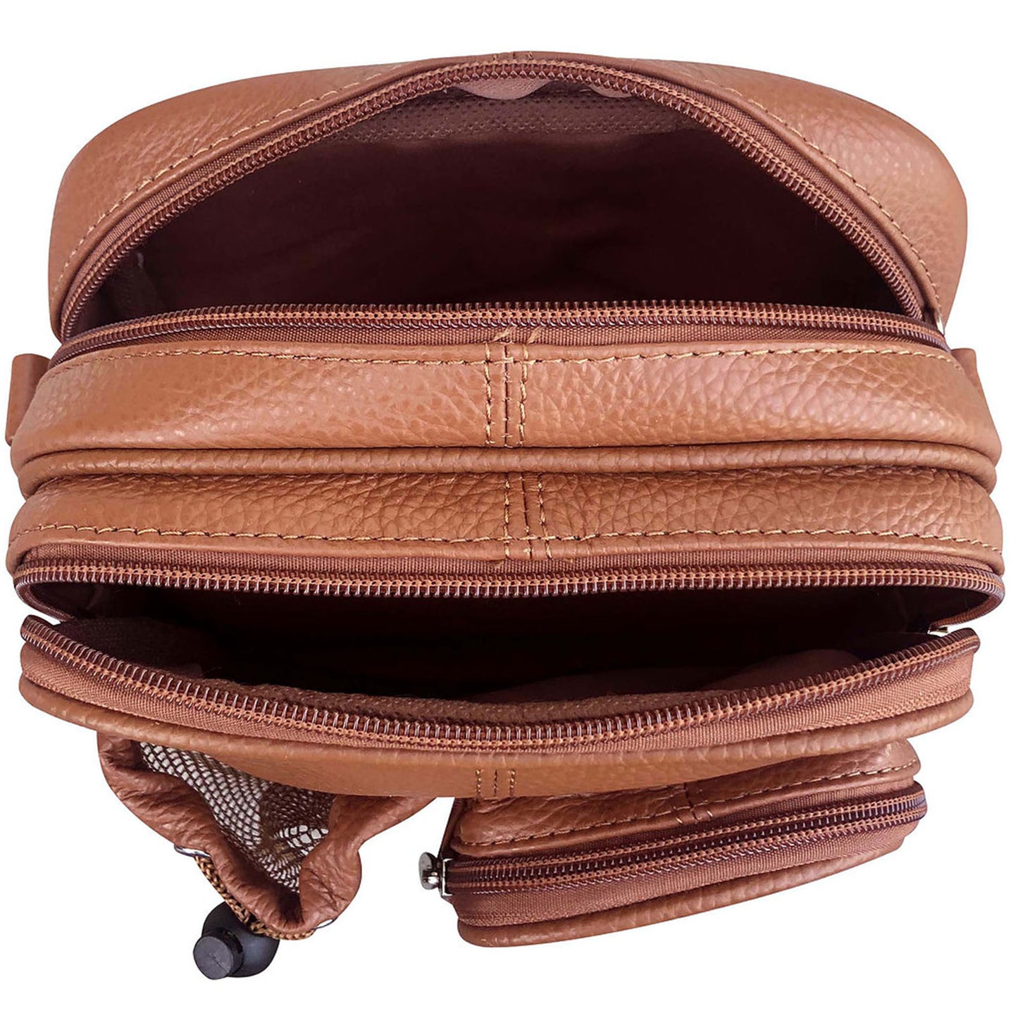 wholesale leather convertible crossbody backpack travel bag with adjustable and removable strap
