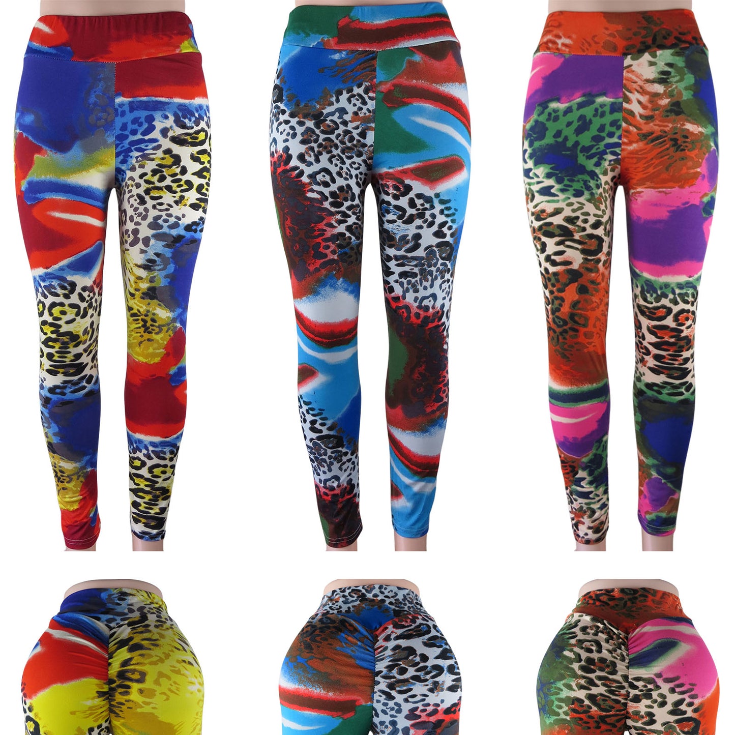 wholesale high waist animal print leggings