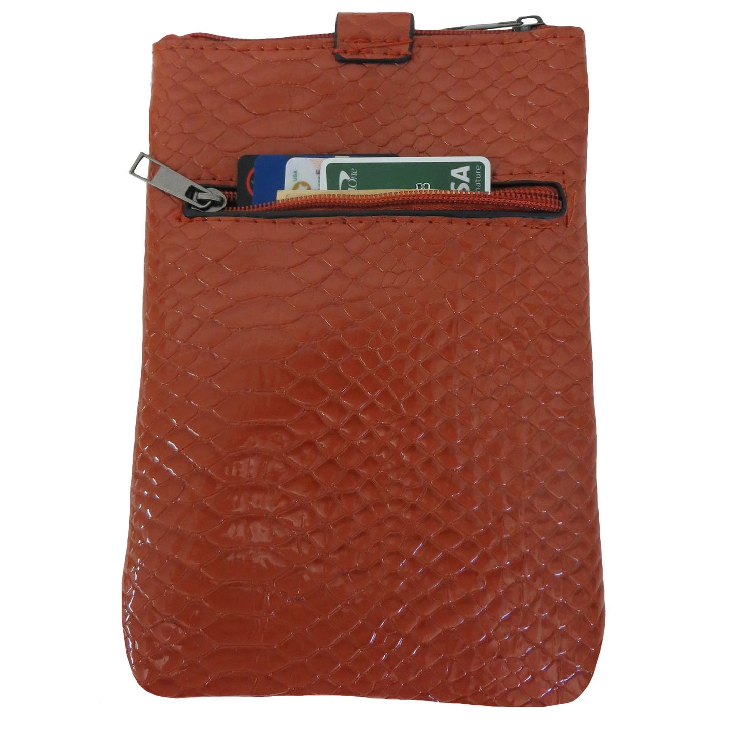 Wholesale Crossbody Bag with Phone Pocket in Snake Print - Alessa Leah