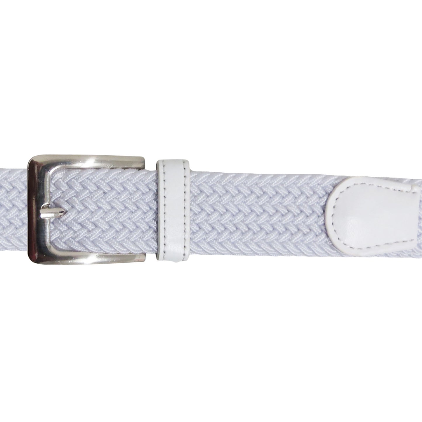 wholesale elastic stretch belt in white woven