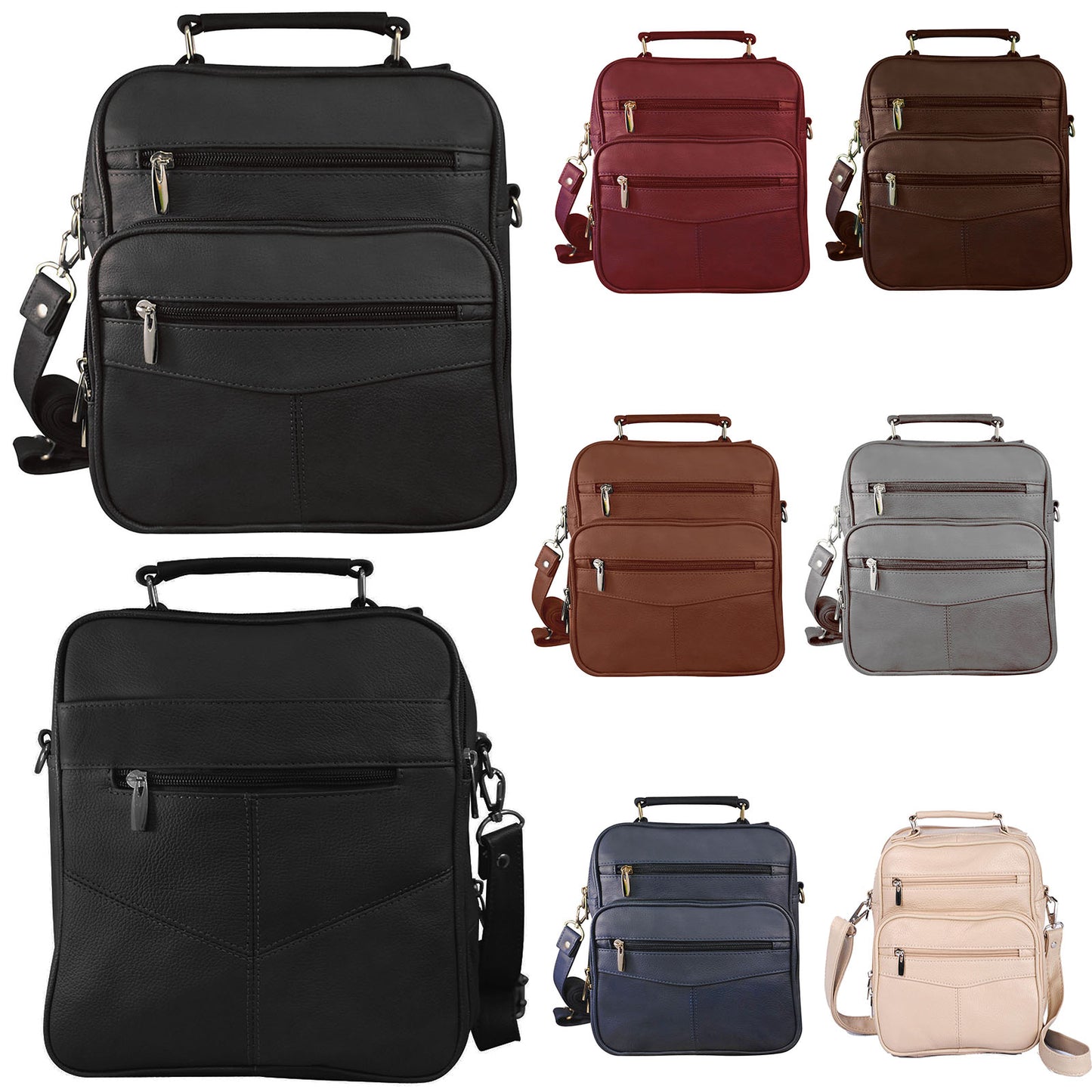 leather wholesale messenger shoulder bag for men or women