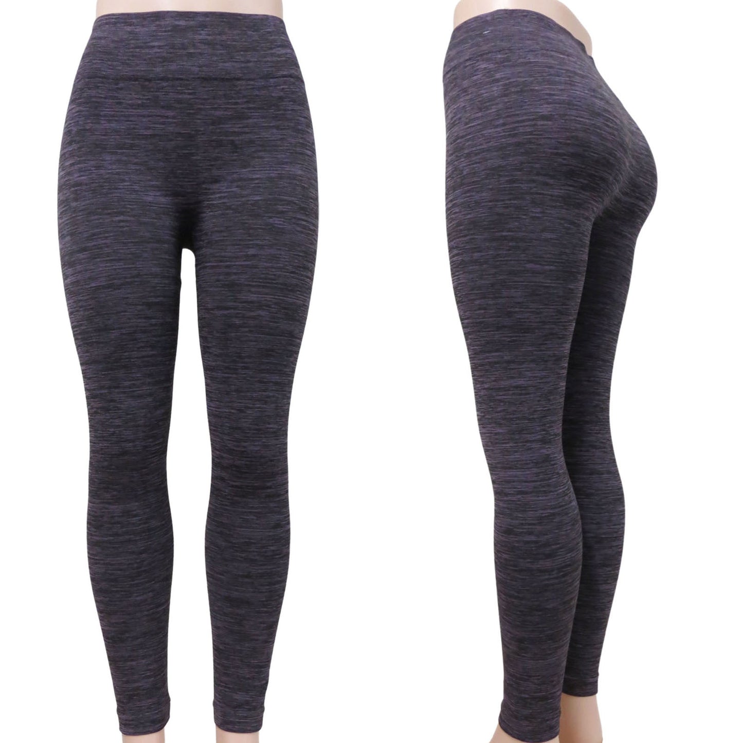 purple wholesale leggings in bulk space dye pattern full length