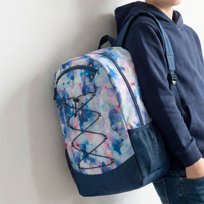 19" Large Bungee Wholesale Backpacks in 6 Prints / Colors - Bulk Case of 24 ($10.00 / UNIT - ITEM: DWBP-363-24)