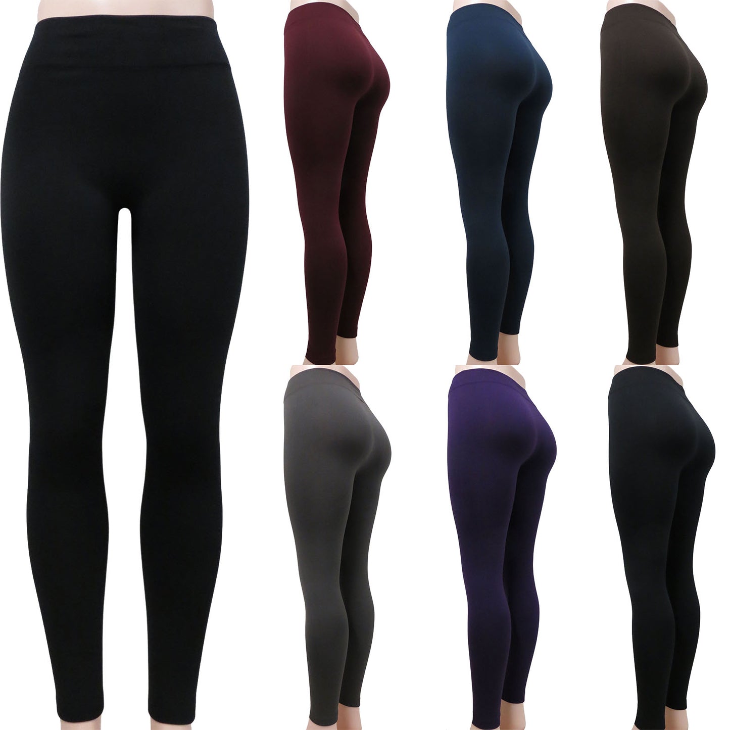 ITEM NUMBER: AP720-THERESA-ASST (12 PIECE PACK WAS $3.00 - CLEARANCE JUST $2.00 / PIECE) FLEECE LEGGINGS ASSORTED COLOR PACK