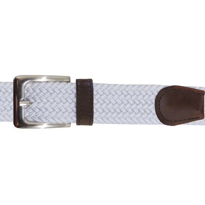 wholesale elastic stretch belt in white woven