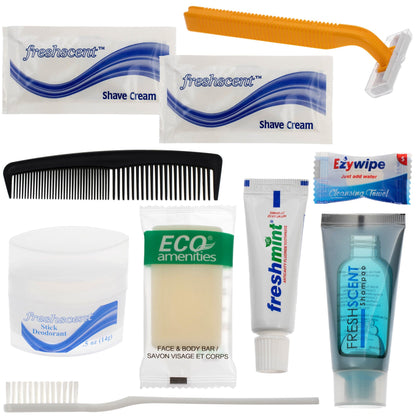 10 Piece Wholesale Hygiene Kits in Bulk - Case of 96 ($2.80 / KIT - ITEM: DWHK-115-96)