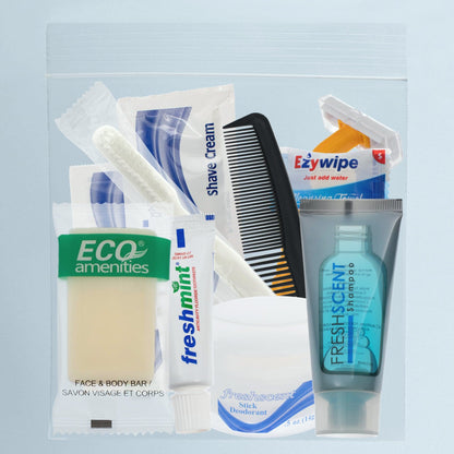 10 Piece Wholesale Hygiene Kits in Bulk - Case of 96 ($2.80 / KIT - ITEM: DWHK-115-96)