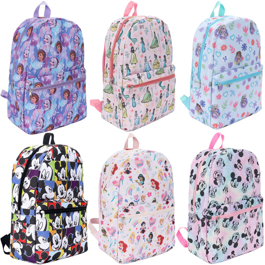 Girls Wholesale 17" Character Backpacks - Bulk Case of 24 ($7.00 / UNIT - ITEM: DWBP-325-24)
