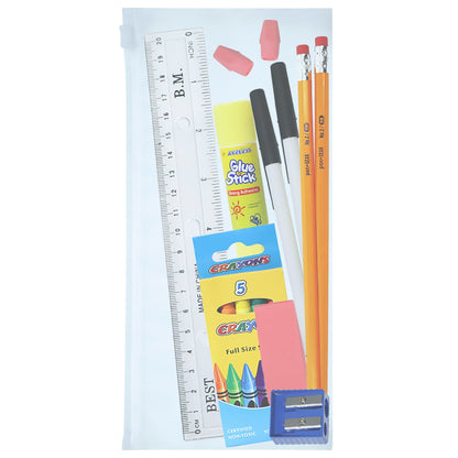 16 Piece Wholesale School Supply Kit in Bulk - Case of 48 ($3.70 / KIT - ITEM: DWSK-100-48)