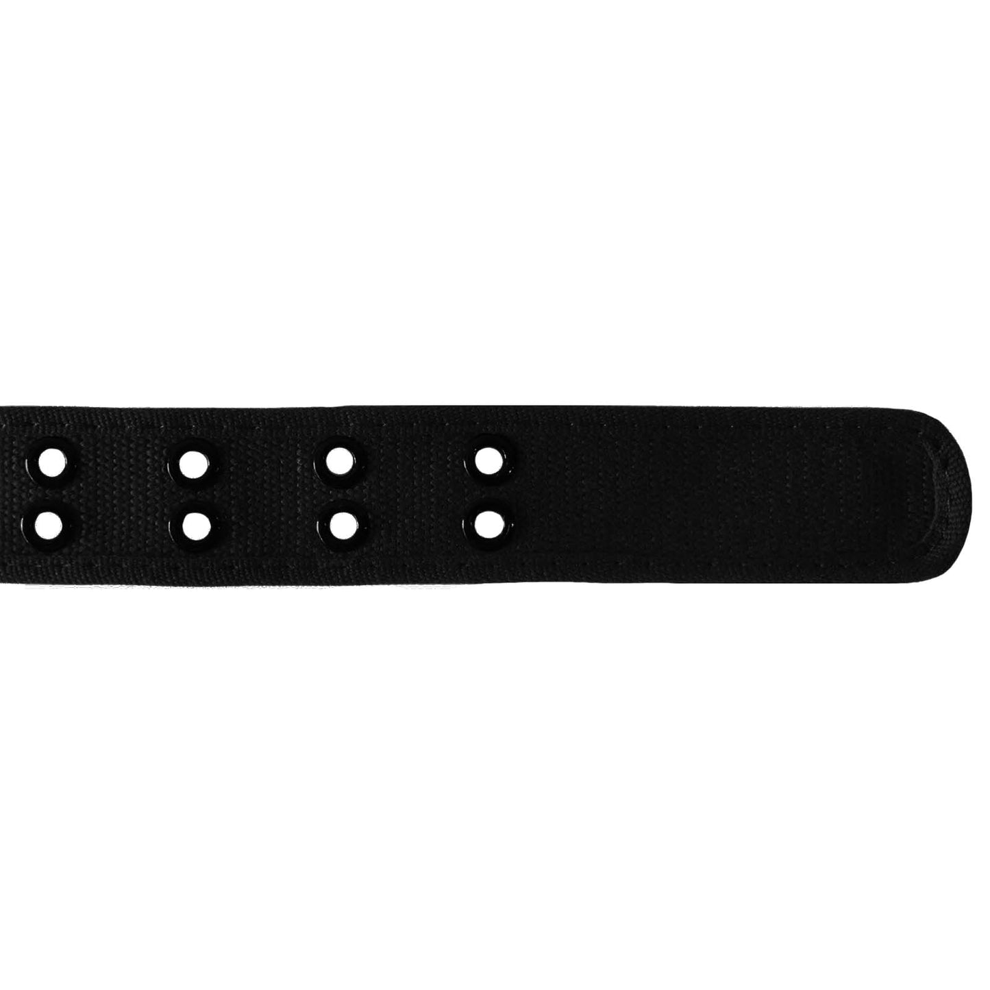 black wholesale grommet belt for men in canvas