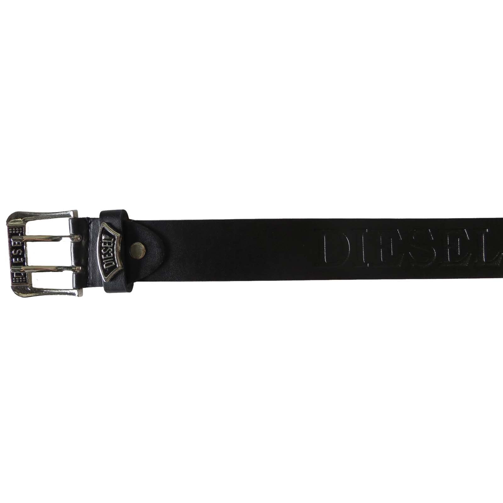 Black leather wholesale belt for men with silver buckle