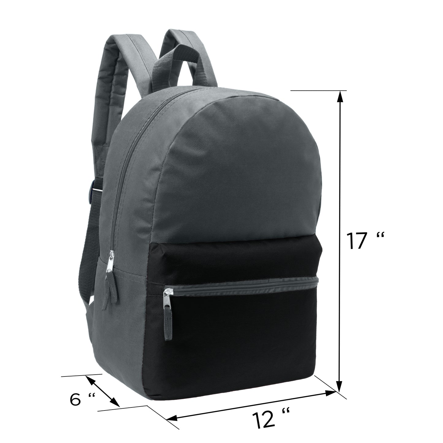 17" Multi Color Wholesale Backpacks for Boys & 12 Bulk School Supply Kits | Choose Your Kit