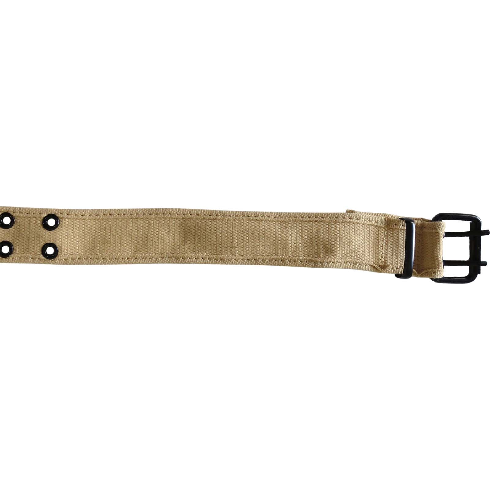 wholesale canvas grommet belt beige for men