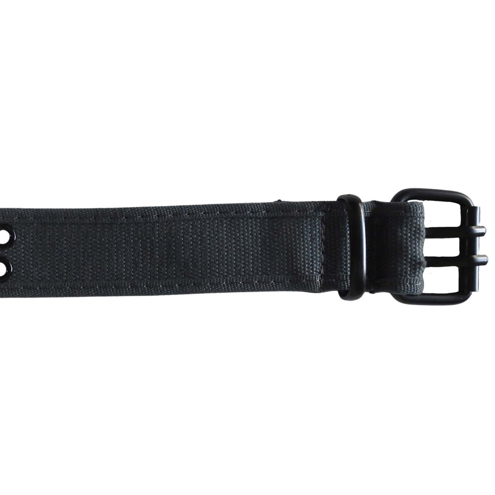 wholesale men's grommet belt n dark grey gray fabric