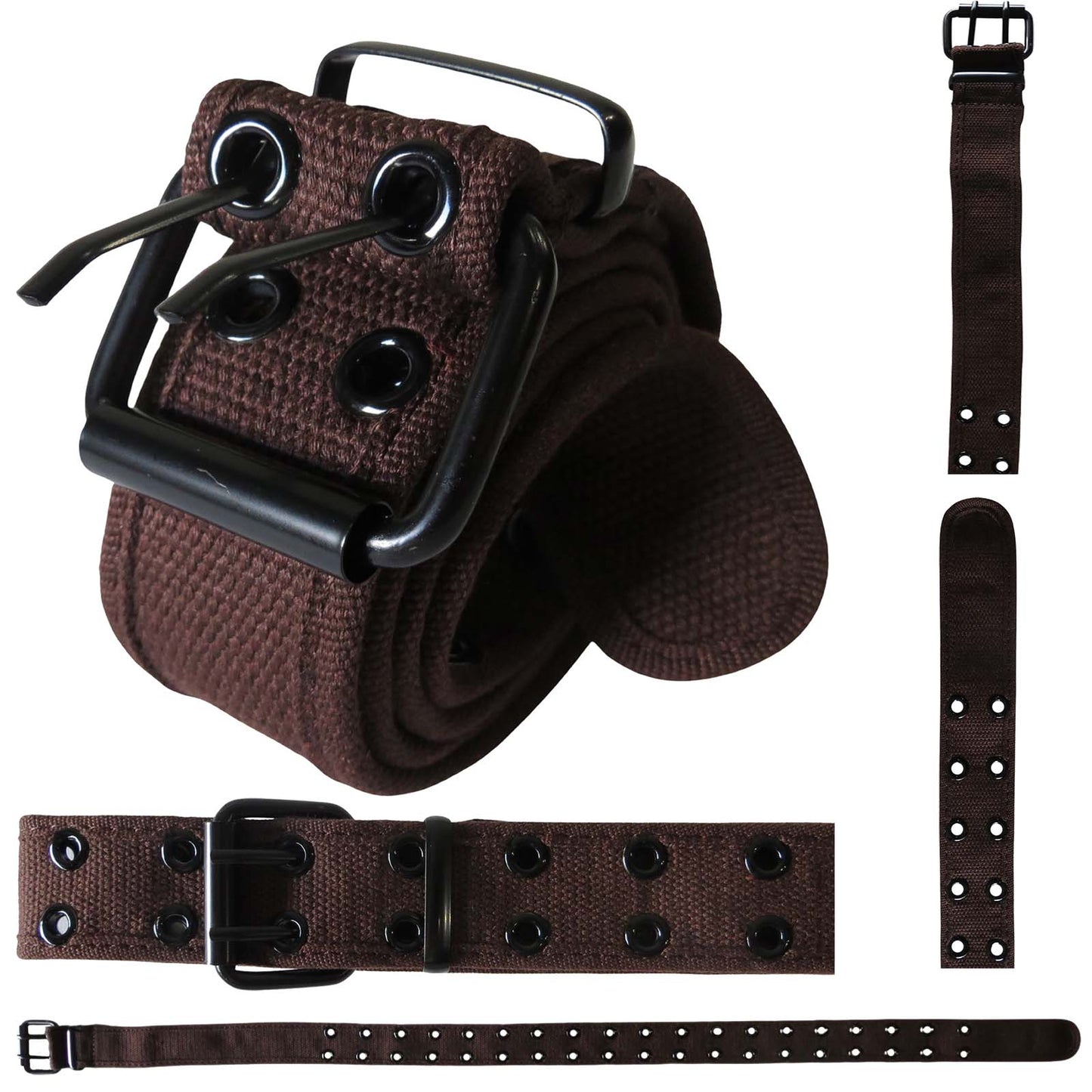 brown wholesale grommet belt