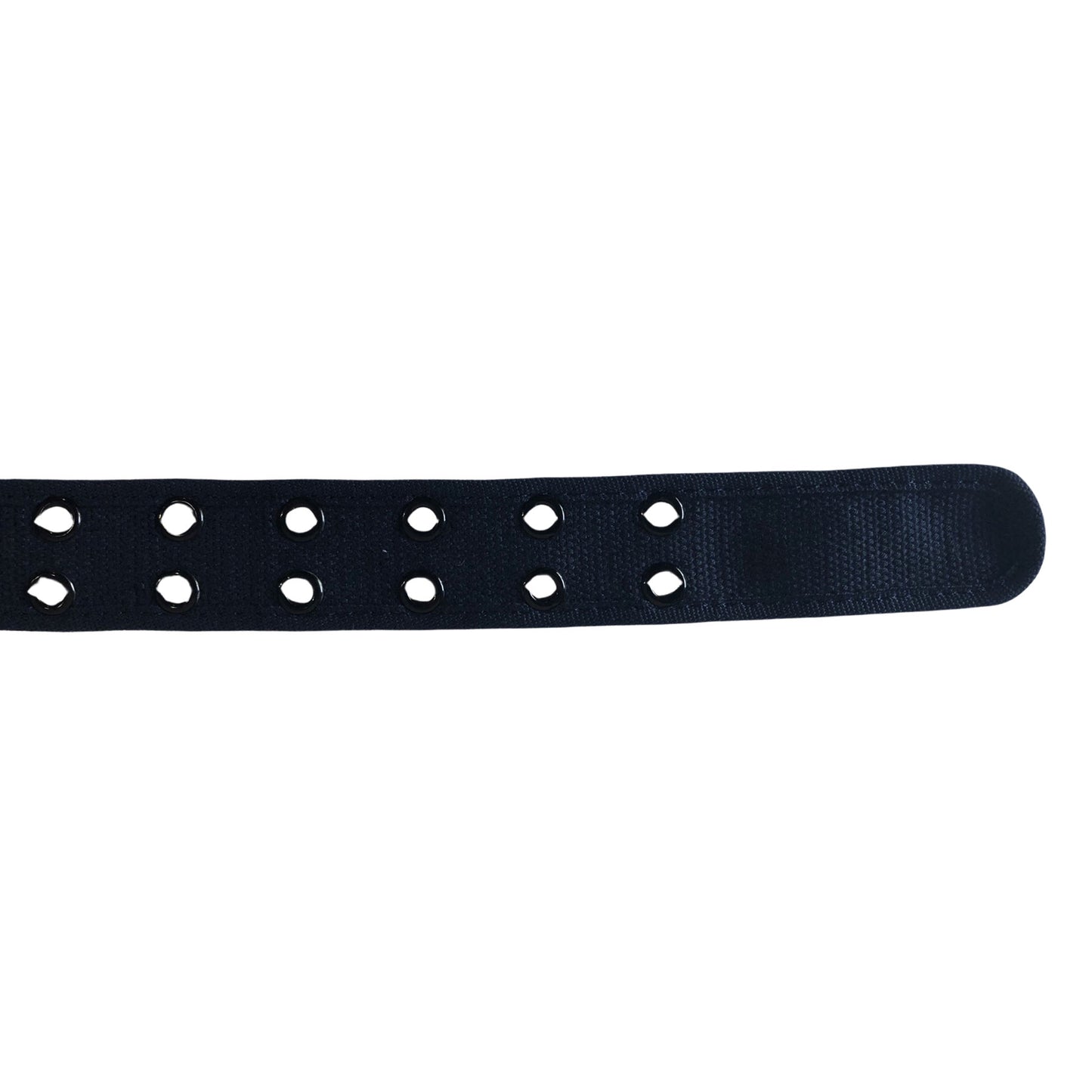 men's wholesale grommet belt in navy blue with 2 holes