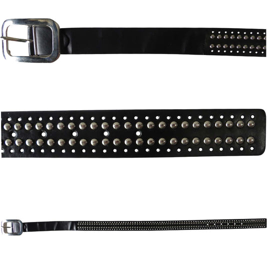 Studded black wholesale belt for men