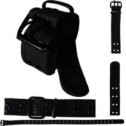 wholesale canvas grommet belt in black for men