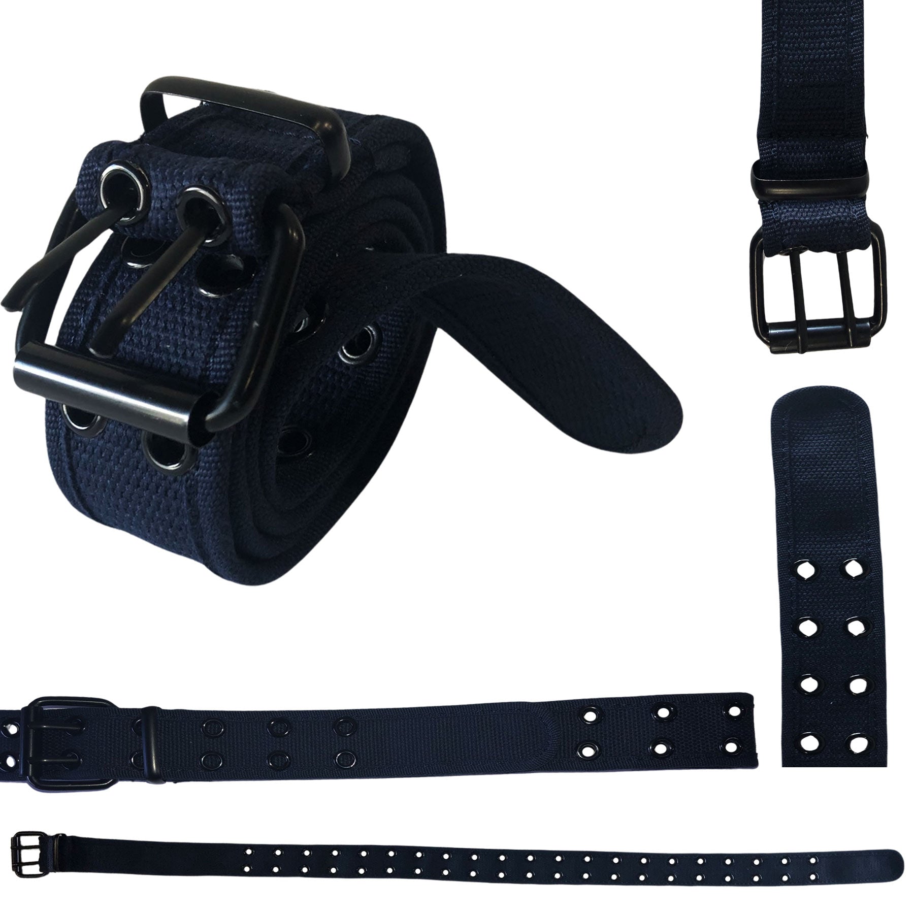 navy blue wholesale grommet belt for men