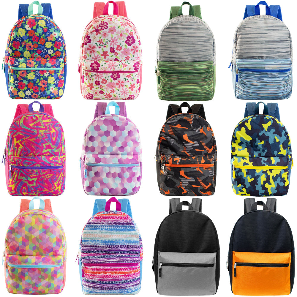 Patterned Wholesale Backpacks for Kids