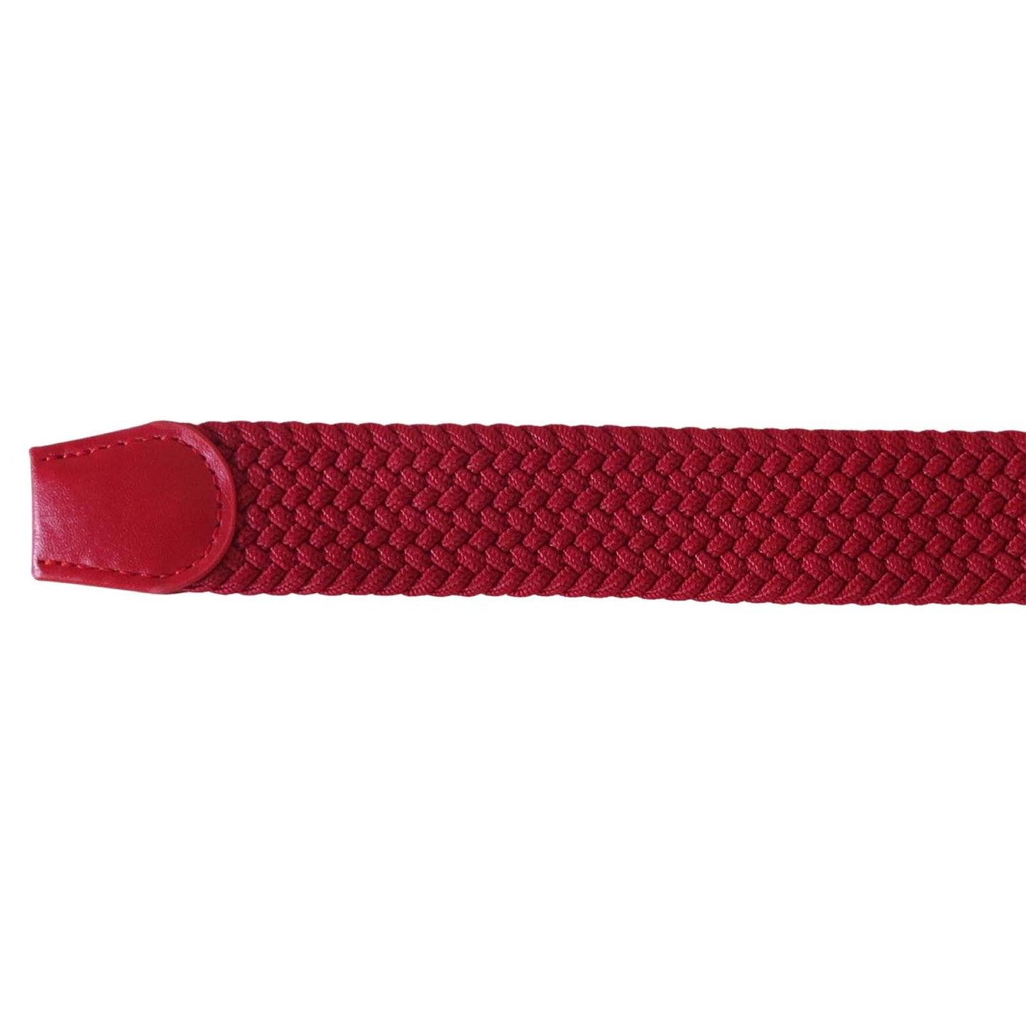 red stretch belt braided woven elastic wholesale