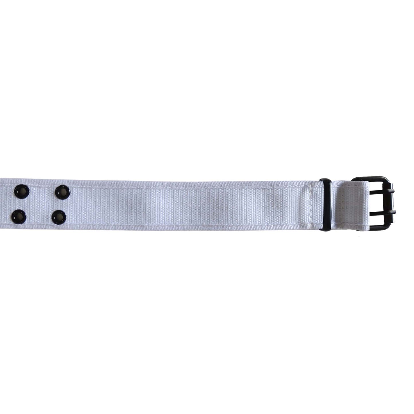 men's white wholesale canvas grommet belt
