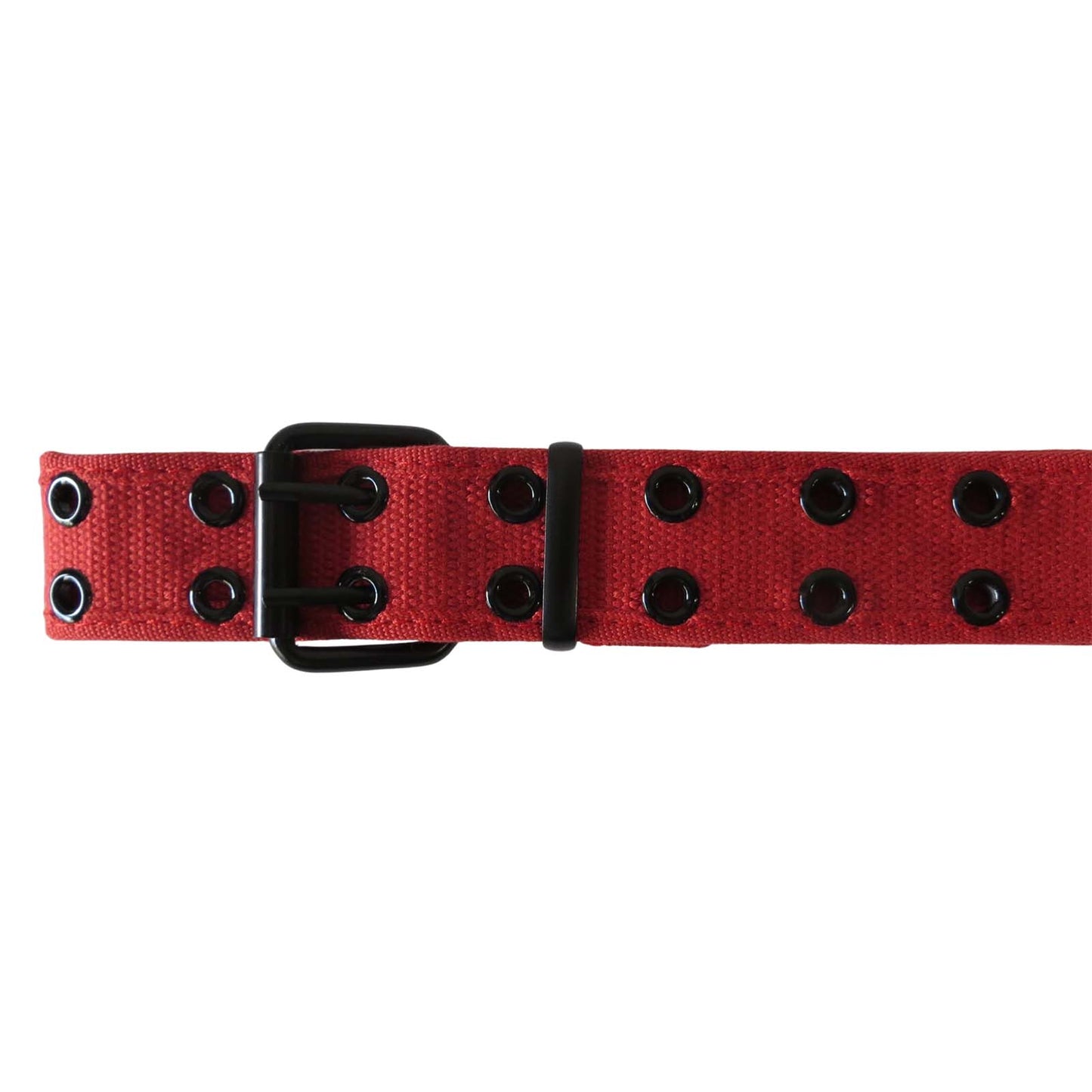 canvas wholesale grommet belt red