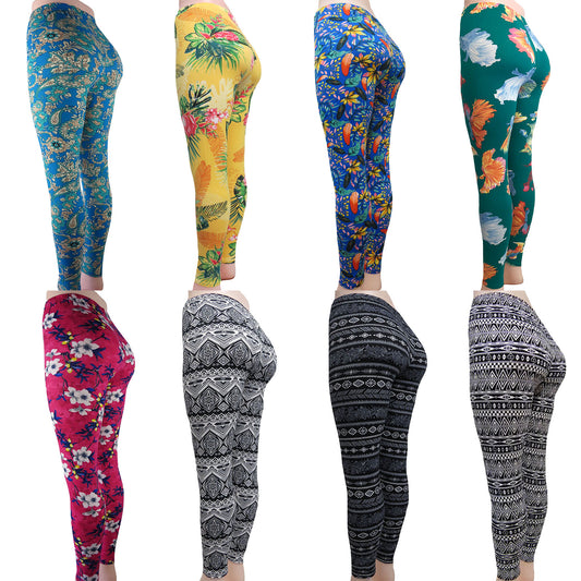 ITEM NUMBER: AP700-MIX2 (12 PIECE PACK WAS $3.00 - CLEARANCE SALE JUST $2.00) PATTERNED WHOLESALE LEGGINGS CLEARANCE