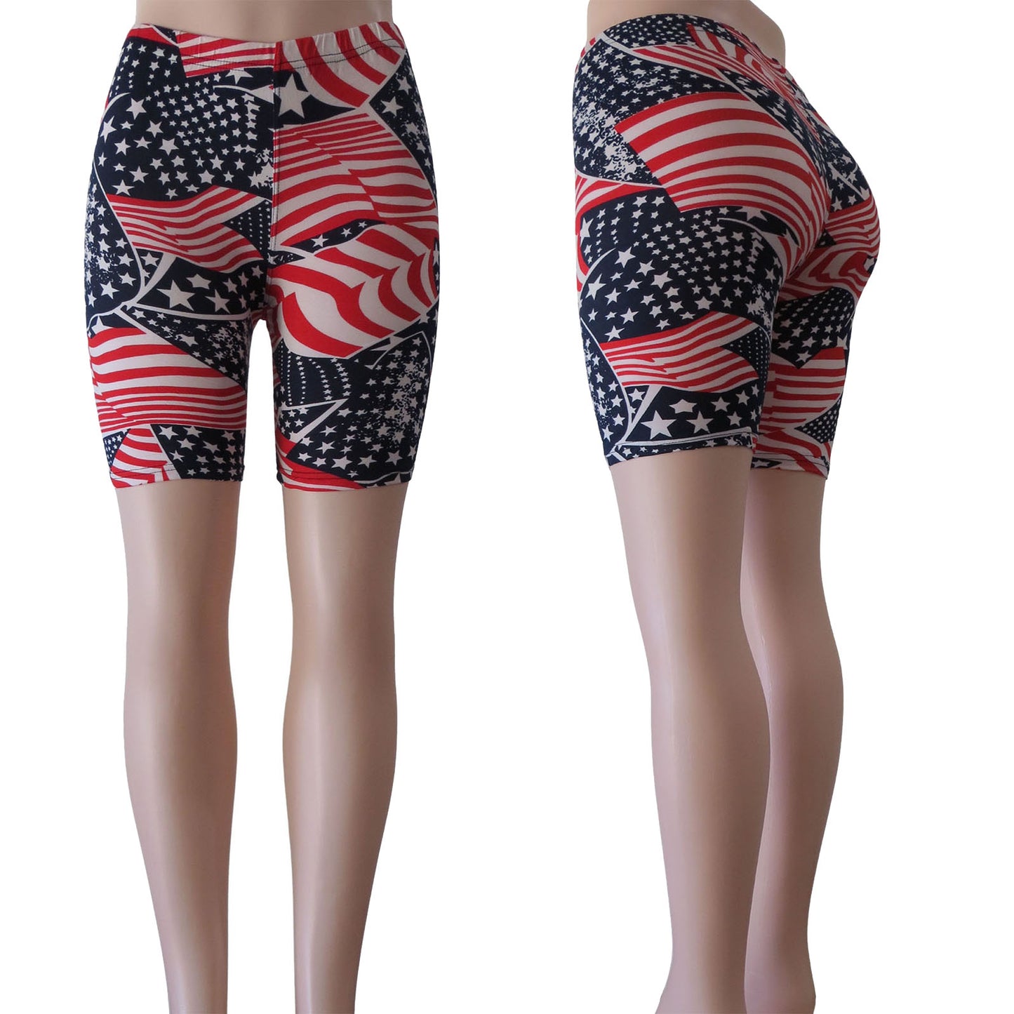 usa flag bike shorts for women wholesale
