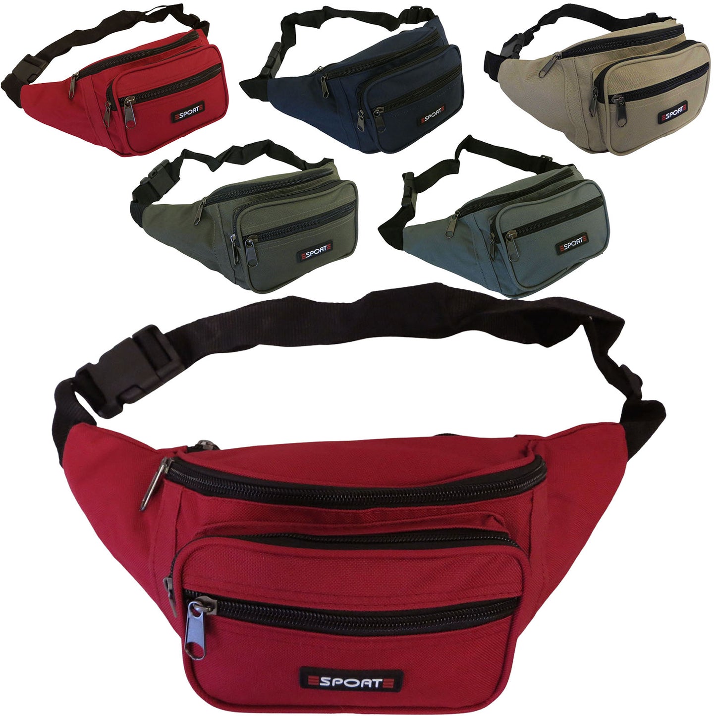 wholesale fanny pack waist bag in assorted colors for men and women