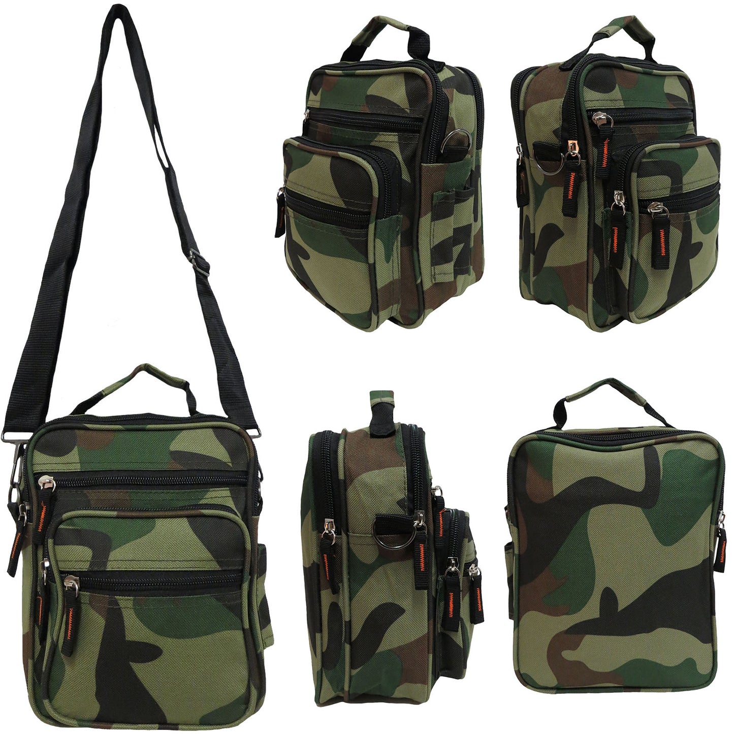 Camouflage messenger bag in a popular camo print design