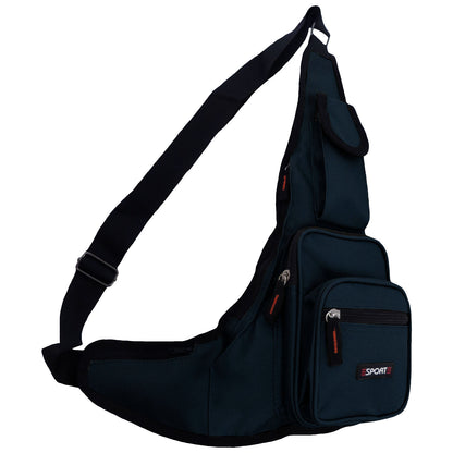wholesale messenger sling bag in navy blue