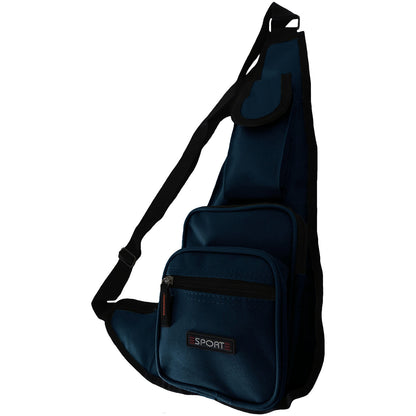 wholesale messenger sling shoulder bag in navy blue